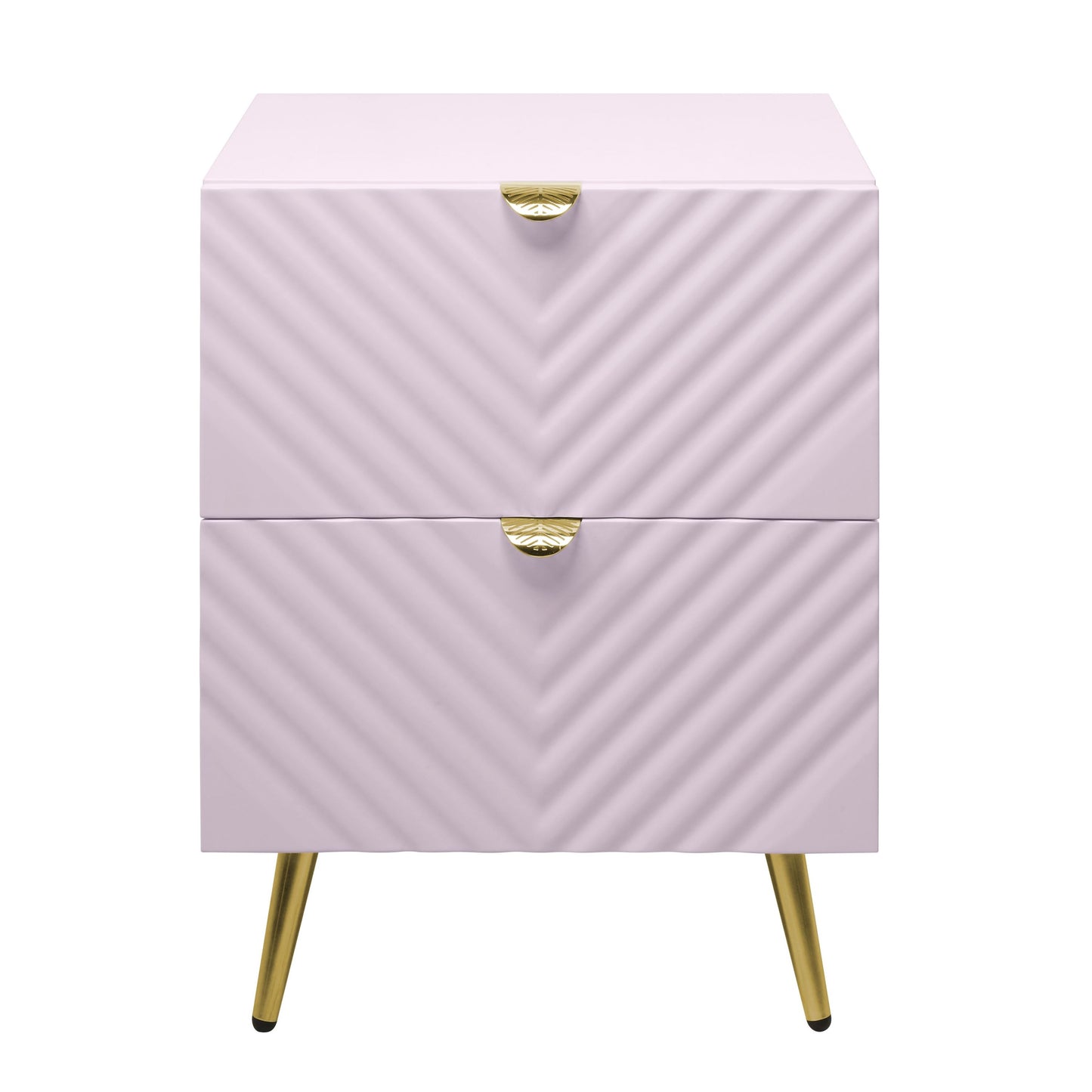 ACME Gaines Nightstand, Pink High Gloss Finish BD02663