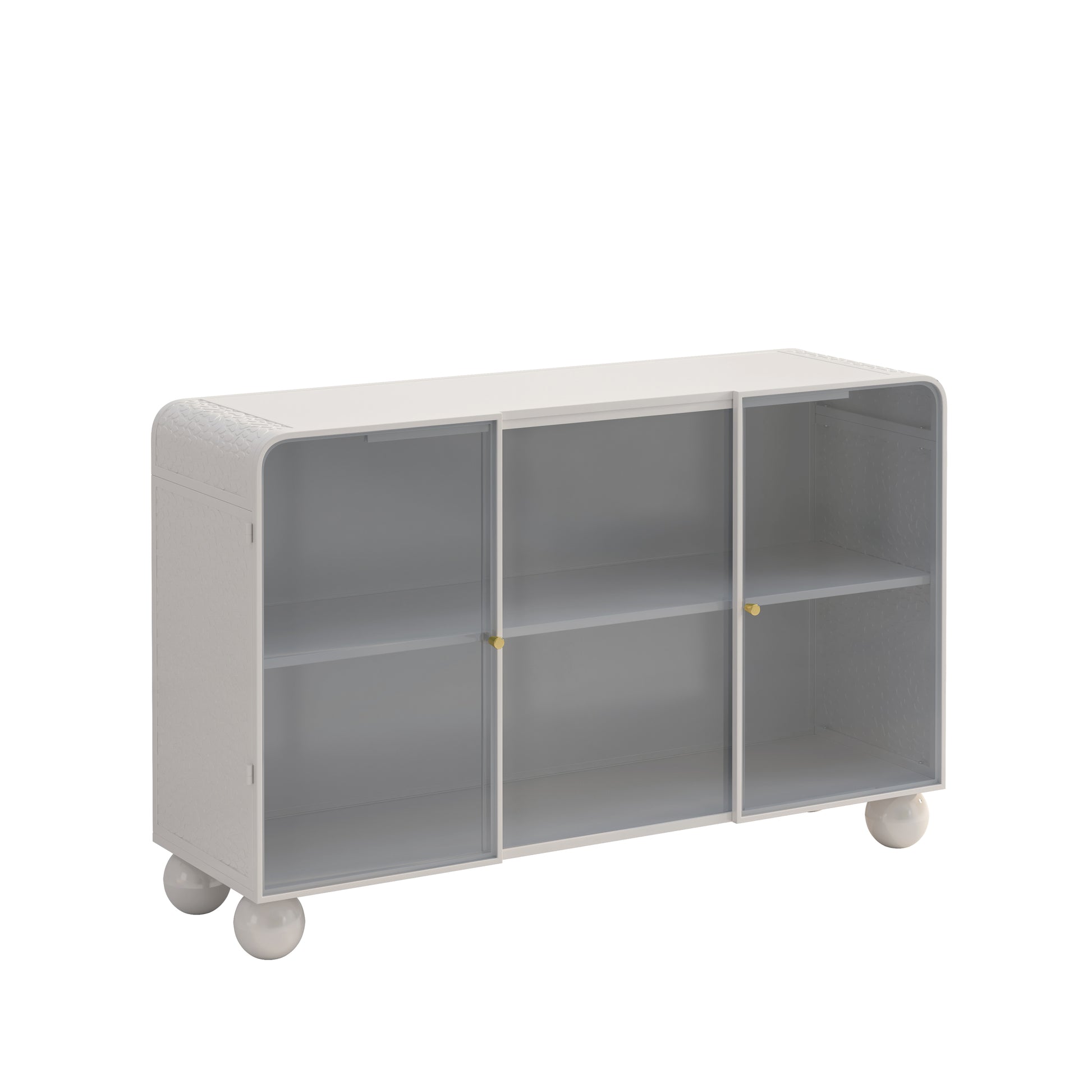 Kacey Glass Storage Cabinet