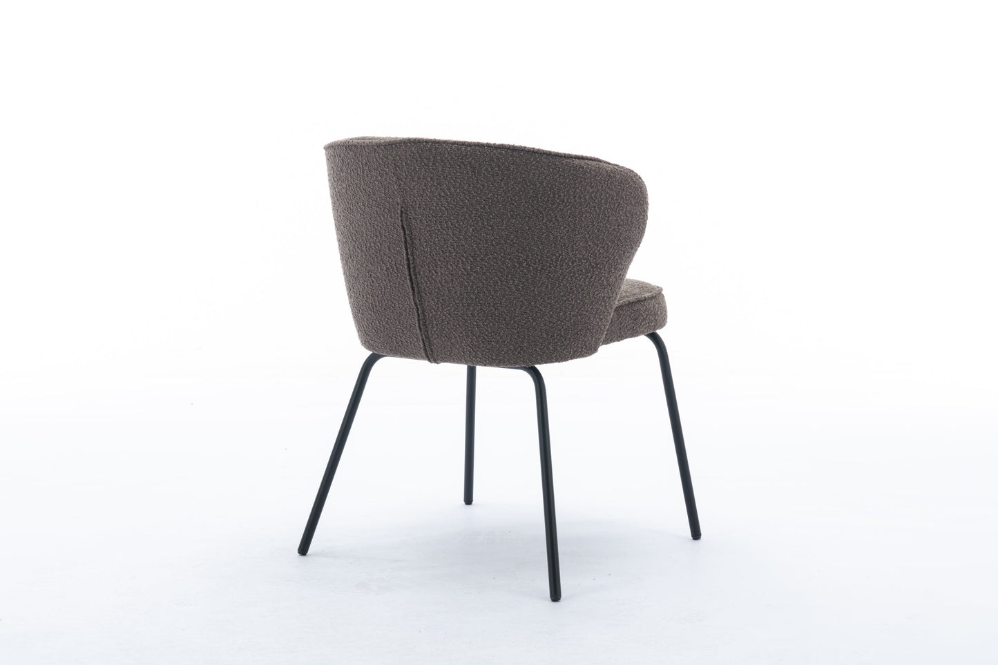 Retro Minimalist Modern Boucle Fabric Dining Chairs