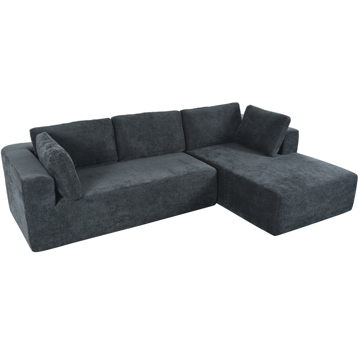 U_Style Modern Large Modular Sectional Sofa for Living Room, Bedroom, Salon, 3 Piece Free Combination