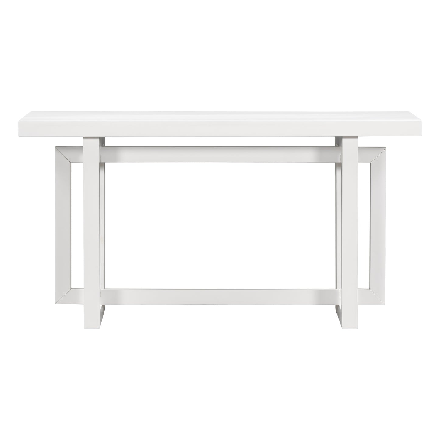 U_STYLE Contemporary Console Table with Wood Top, Extra Long Entryway Table for Entryway, Hallway, Living Room, Foyer, Corridor