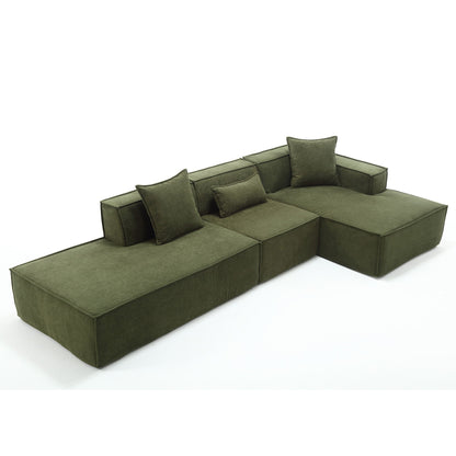 Modular Cloud Sofa Sectional, Free Combination, L-shaped