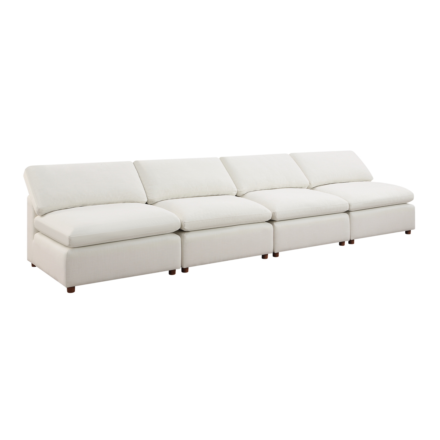 Modern Modular Sectional Sofa Set, Self-customization Design Sofa, White