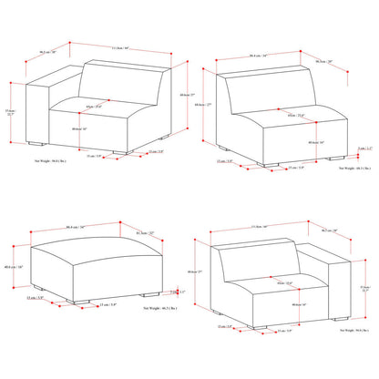 Rex 3 Seater Sofa and Ottoman