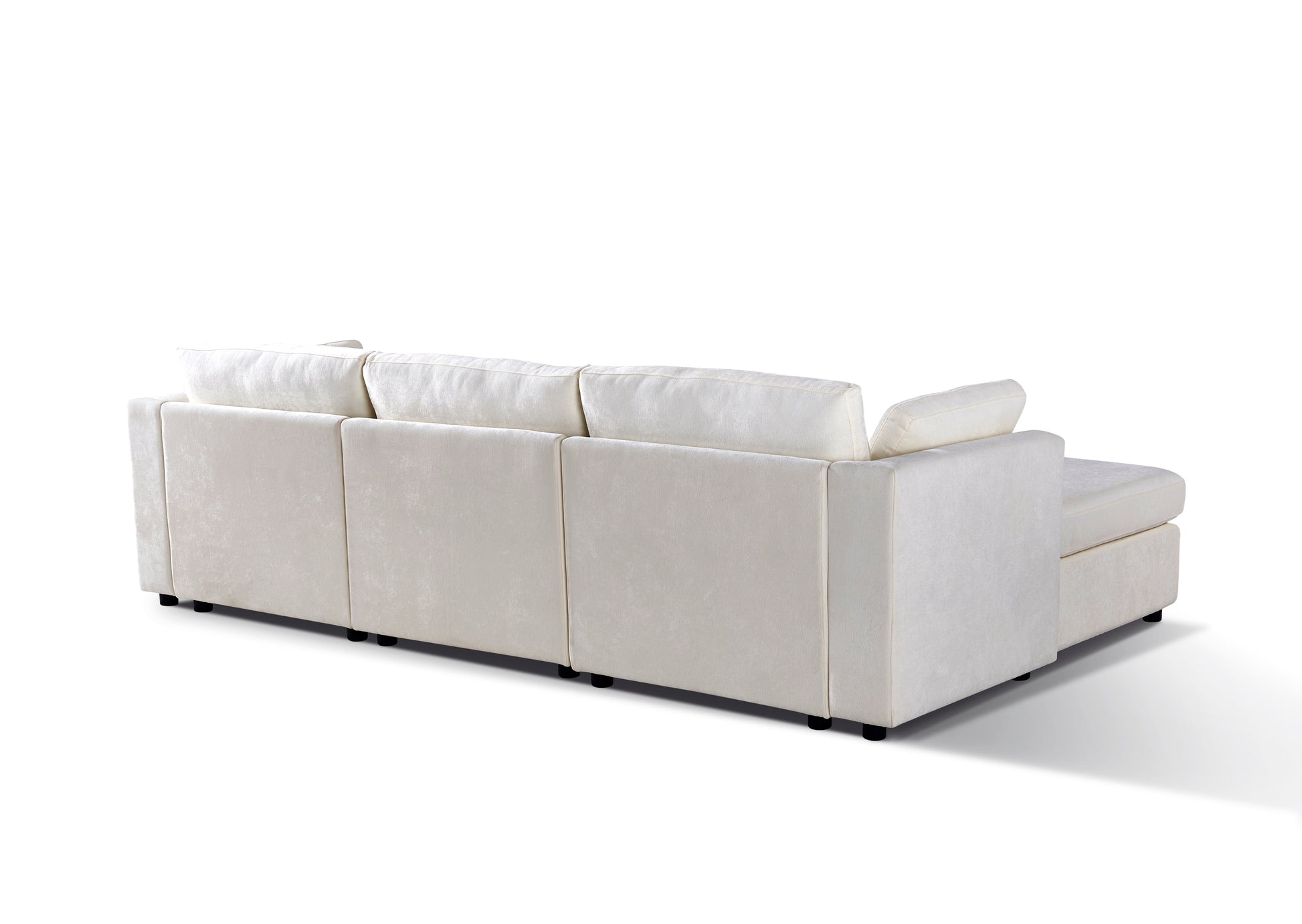 modular sofa whitechenille fabric,  simple and grand, the seat and back is very soft. this is also a KNOCK DOWN sofa