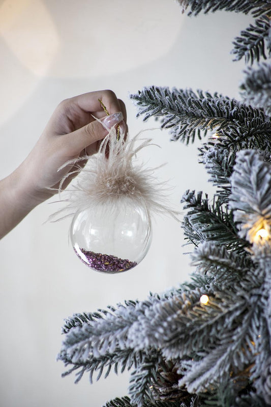 D3" Christmas Ball Ornaments, Glass Decorative Hanging Ball Christmas Tree Ornaments for Holiday Party Decorations, Set of 12