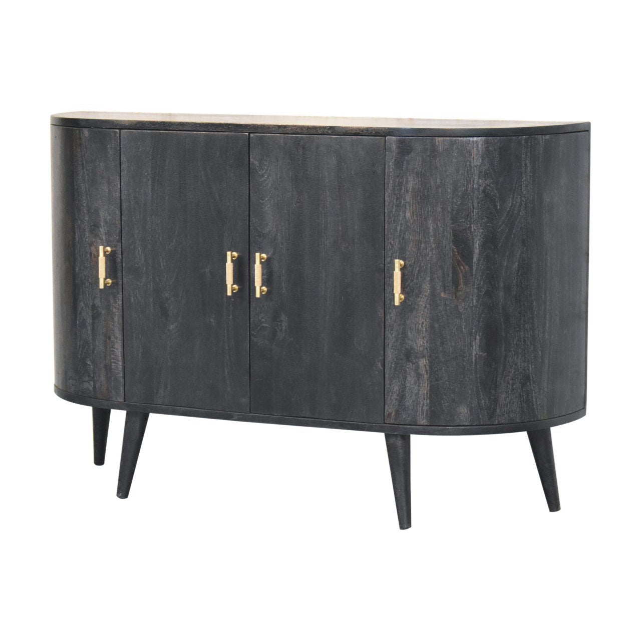 Ash Black T-Bar Quad Cabinet