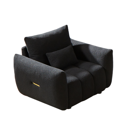 MH39.7'' Teddy Fabric Sofa, Modern Lounge Chair for Apartment, Office, Living Room and Bedroom