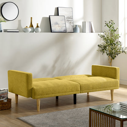 Sunflower Adjustable Yellow Linen Sofa