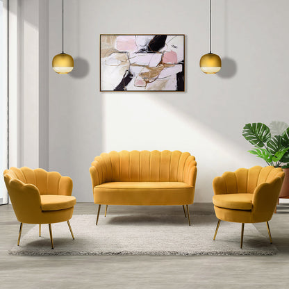 Donata 50.2"Loveseat-MUSTARD