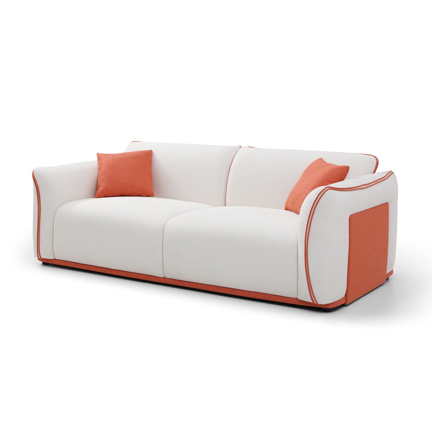 Beige Couch Upholstered Sofa, Modern Sofa for Living Room, Couch for Small Spaces.