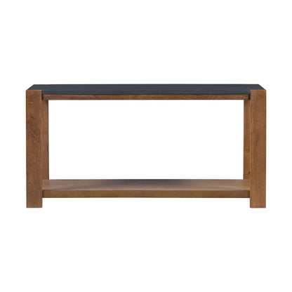 U_STYLE Distinctive Features of a Minimalist Console Table with Bottom Shelf and Four Legs, Suitable for Entryway, Hallway, Living Room, Foyer, Corridor