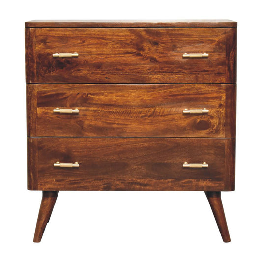 Artisan Furniture Solid Wood Chestnut T-Bar Chest