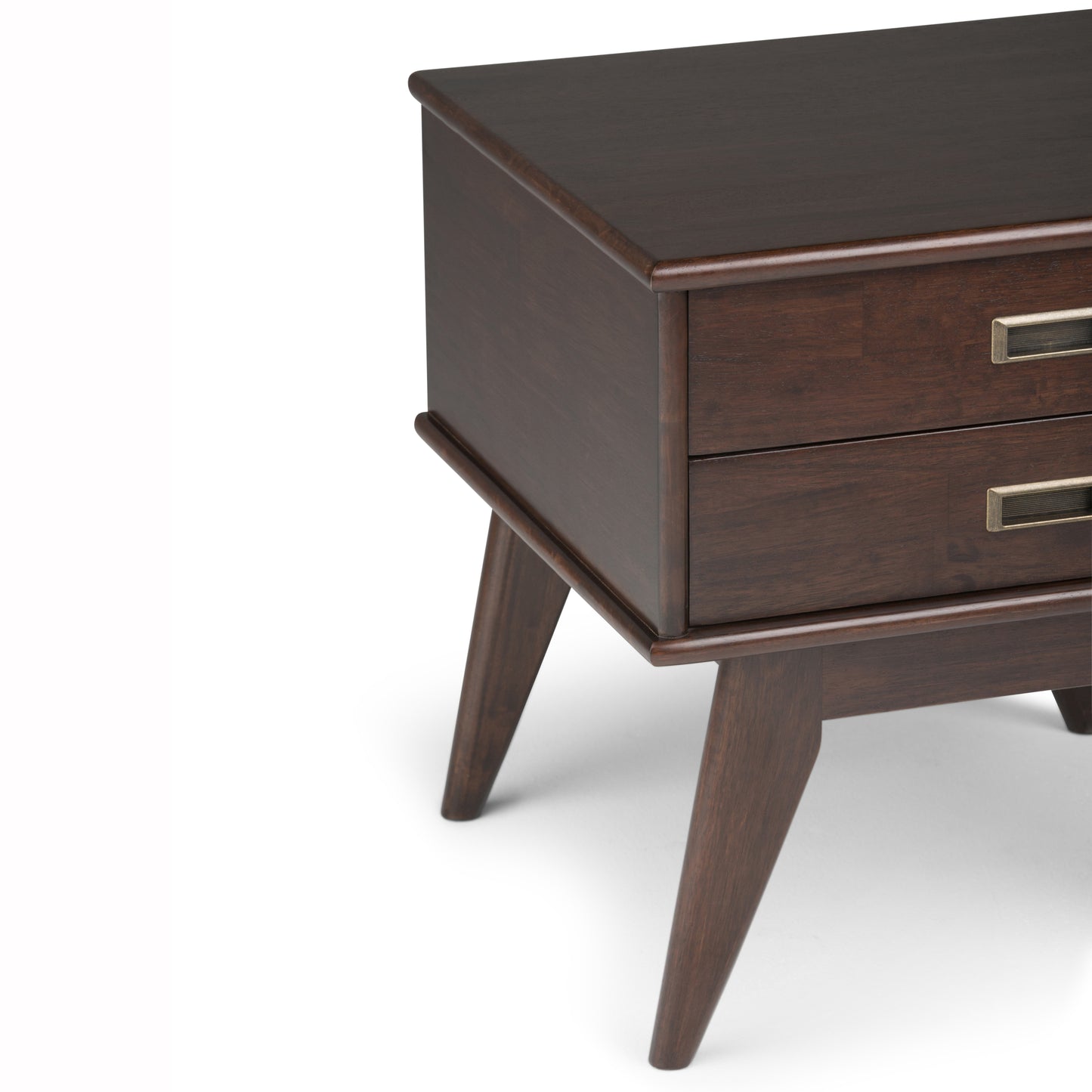 Draper - Mid Century Side Table - Medium Auburn Brown