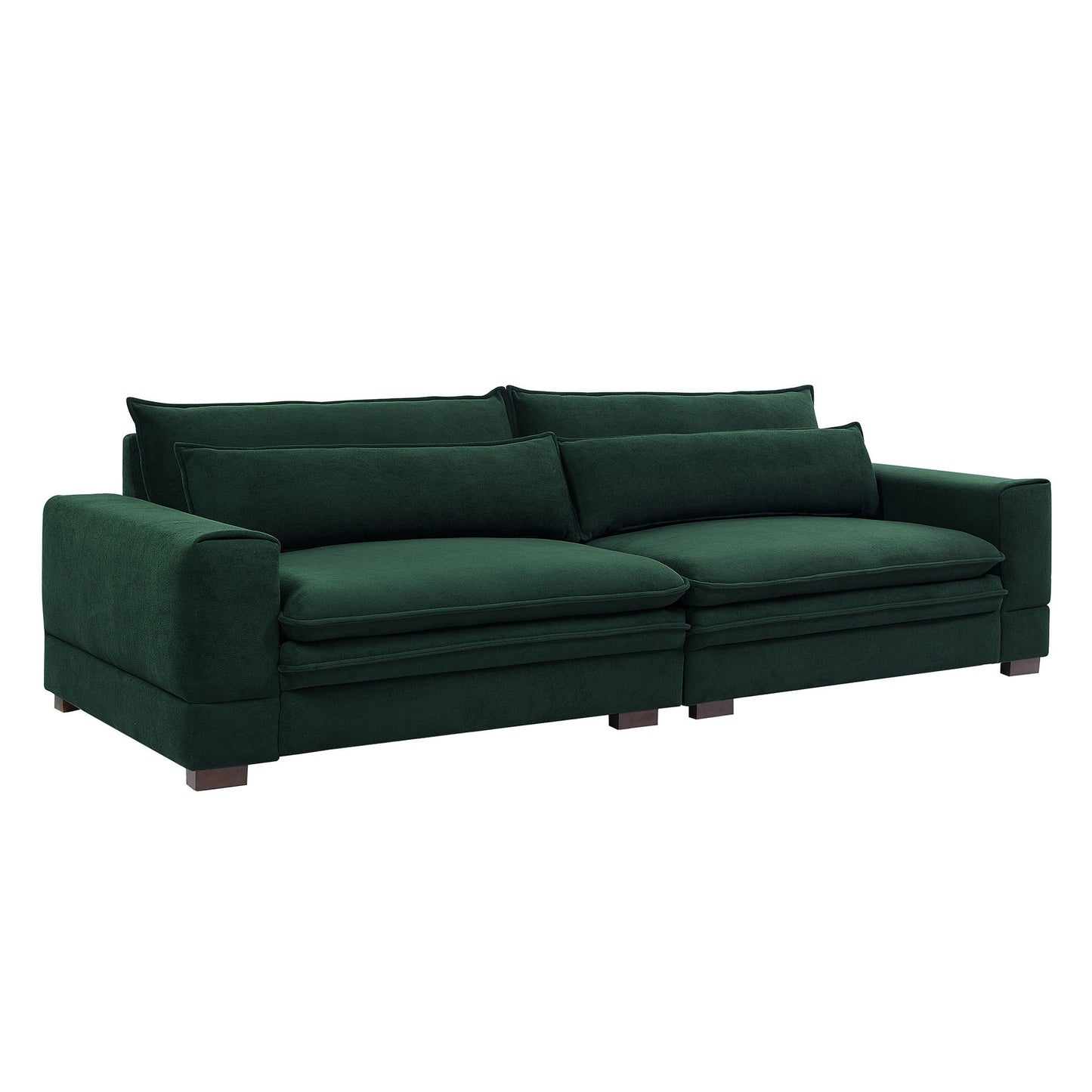 104.72'' Mid-Century Sofa Couch Modern Upholstered Couch for Livingroom,Bedroom, Apartment, Home Office GREEN