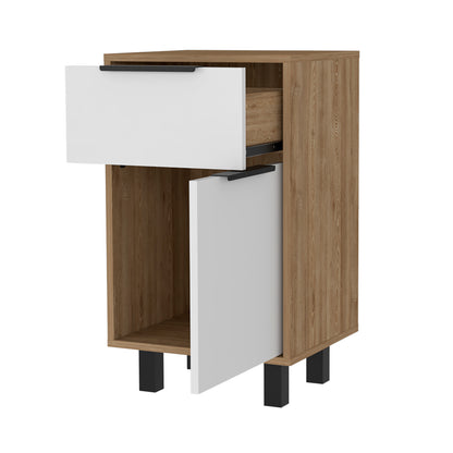 Luxor Z Nightstand, One Cabinet, Superior Top, One Drawer