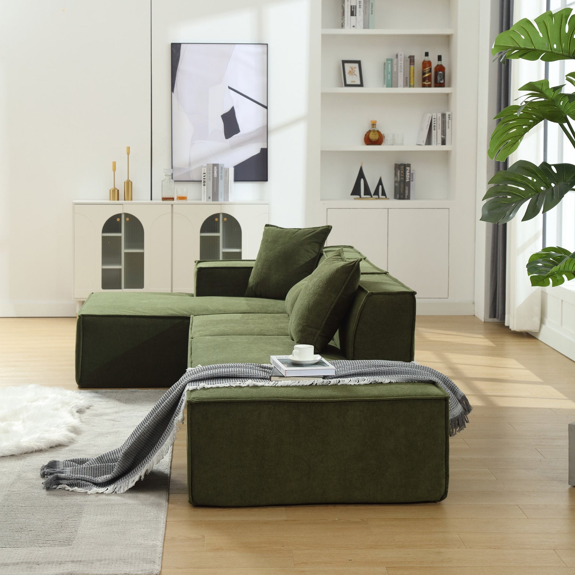 Modular Cloud Sofa Sectional, Free Combination, L-shaped