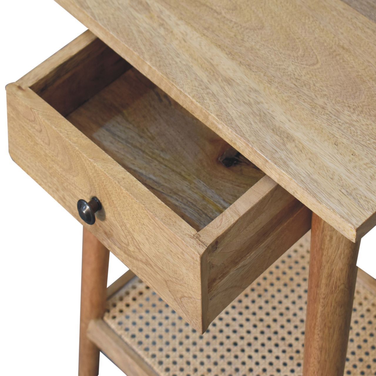 Artisan Furniture Solid Wood Woven Solid Wood End Table