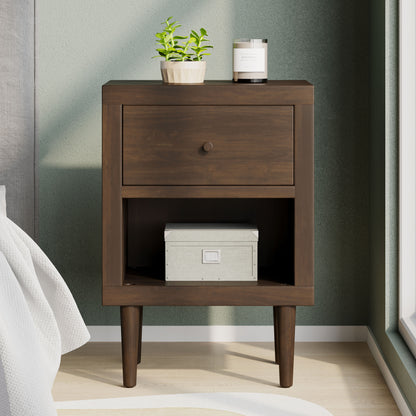 Ashley Modern Nightstand 1-Drawer, Bedside Table