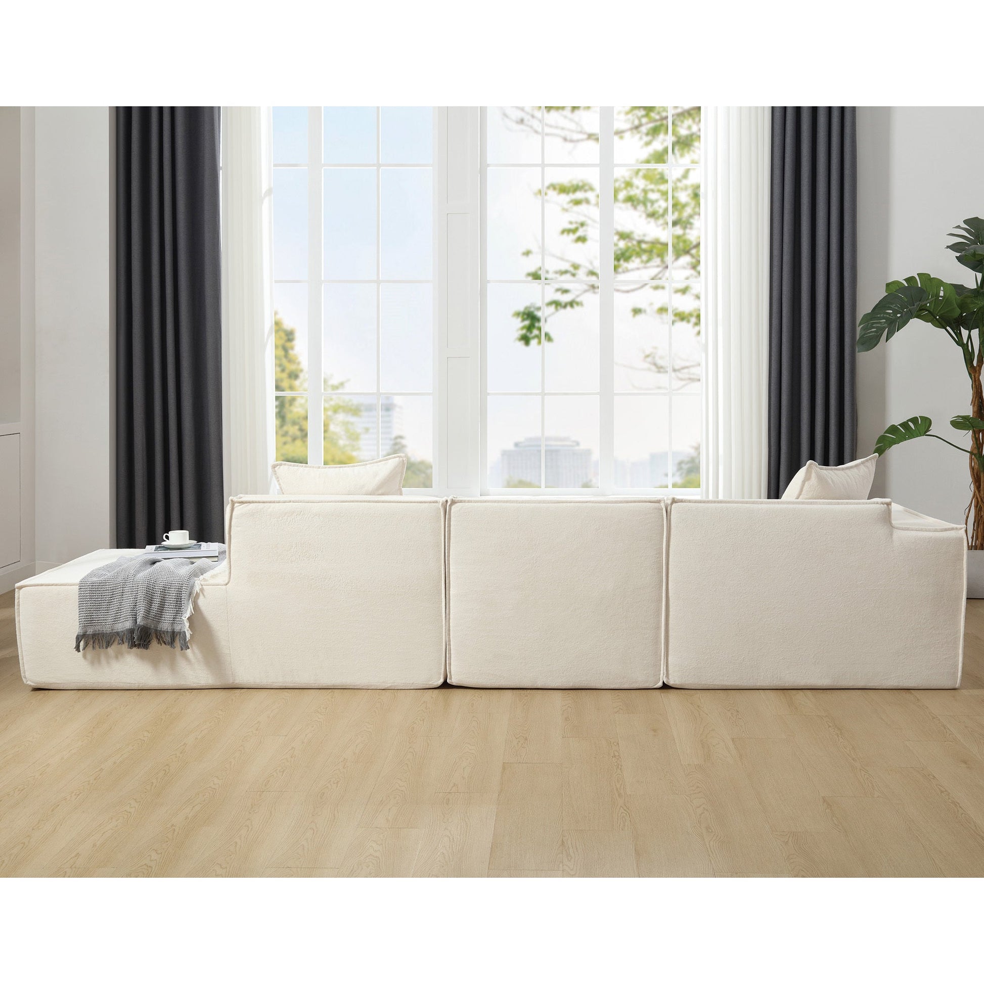 Modular Cloud Sofa Sectional, Free Combination, L-shaped