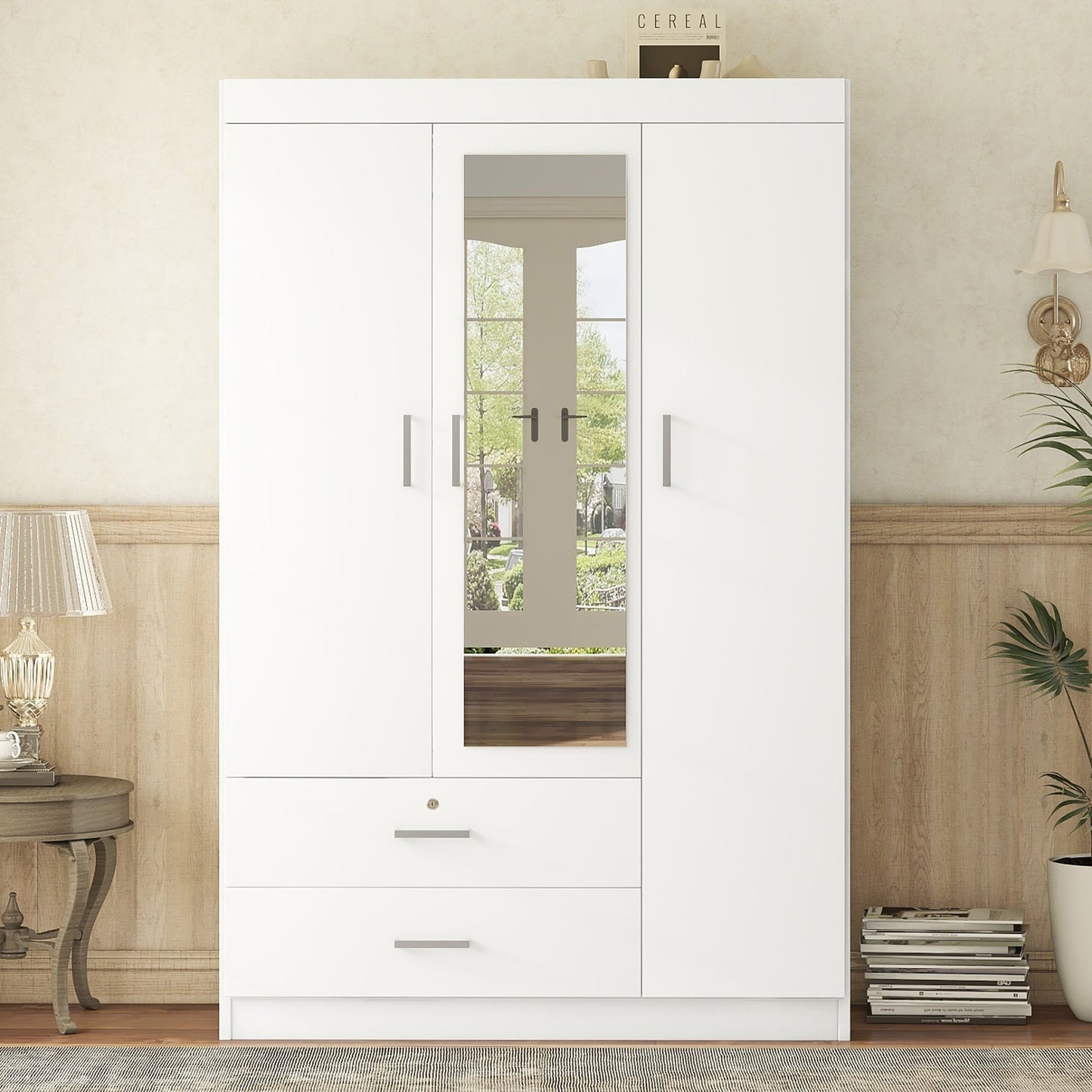 Martin 3-Door Mirror Wardrobe