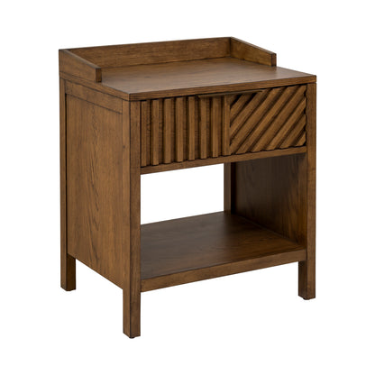 1-Drawer Nightstand with Shelf