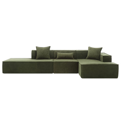 Modular Cloud Sofa Sectional, Free Combination, L-shaped