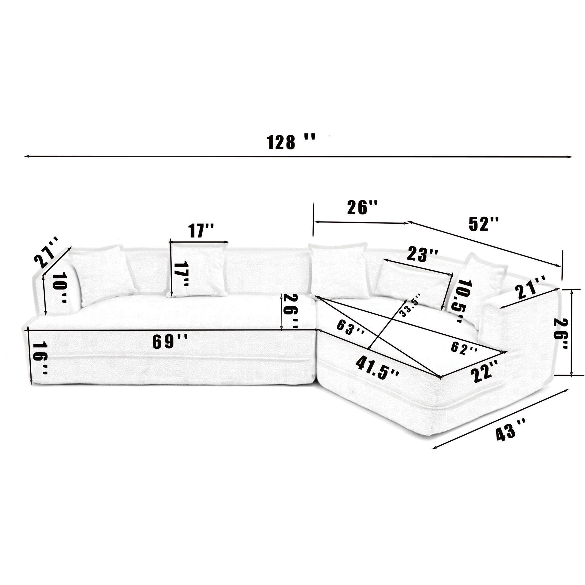 [VIDEO PROVIDED][ New And Upgraded Extended Edition]Modular sofa , modern minimalist style sofa,  upholstered ,  free combination, round fiber fabric, anti-wrinkle fabric,Dimension extension,Green