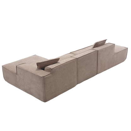 Modular Cloud Sofa Sectional, Free Combination, L-shaped