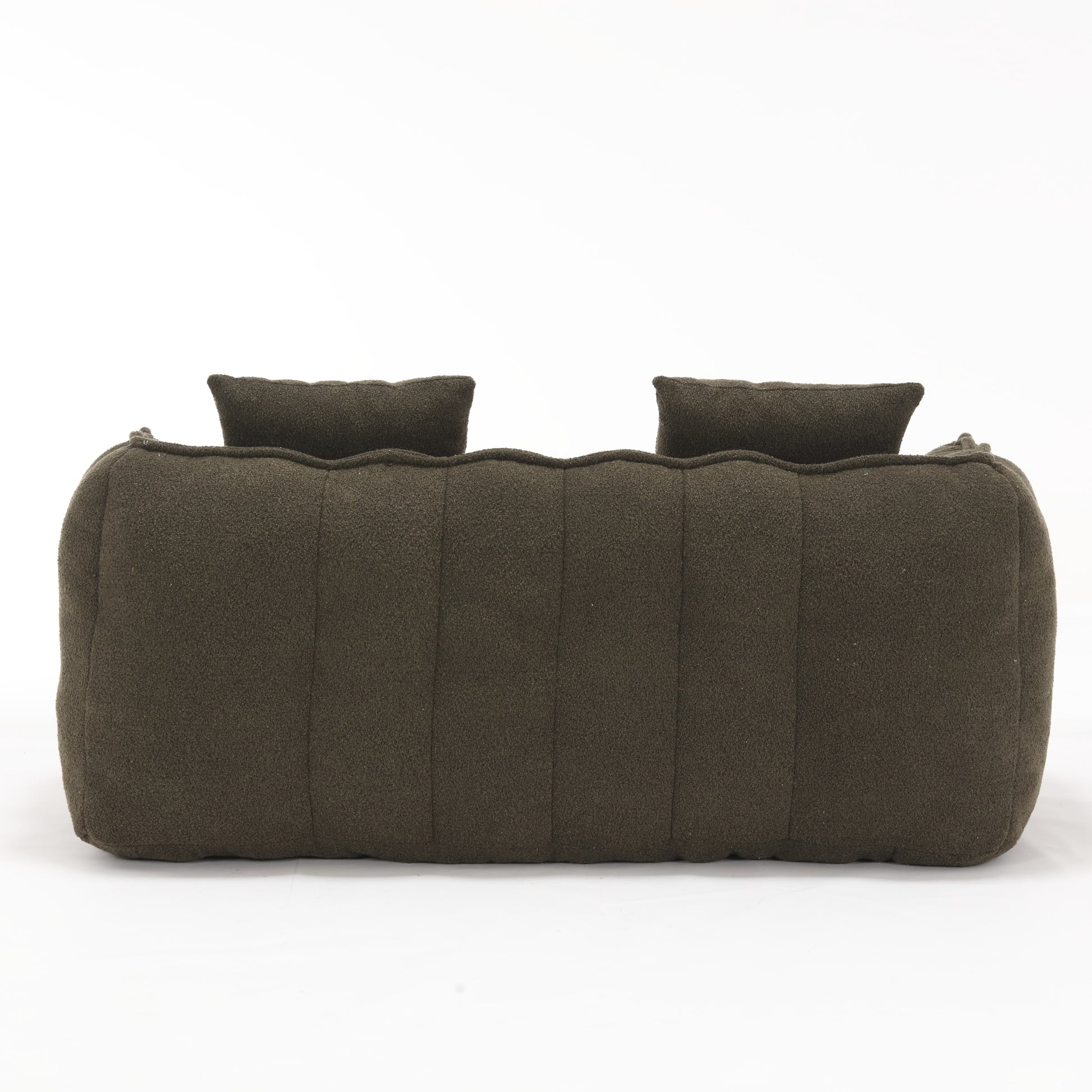 Soft beanbag chair with high resilience foam core for two people. The comfortable square recliner sofa is ideal for family members and friends engaged in games, reading, watching TV