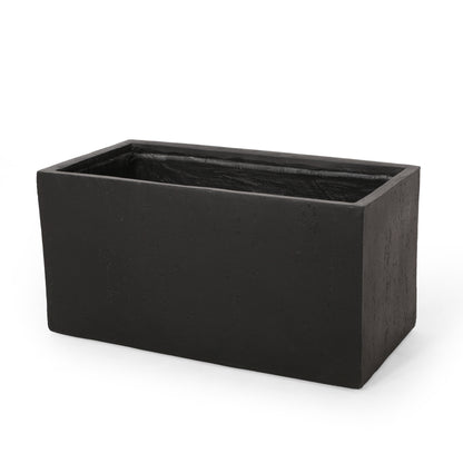 OUTDOOR LARGE SQUARE MGO PLANTER  35''L