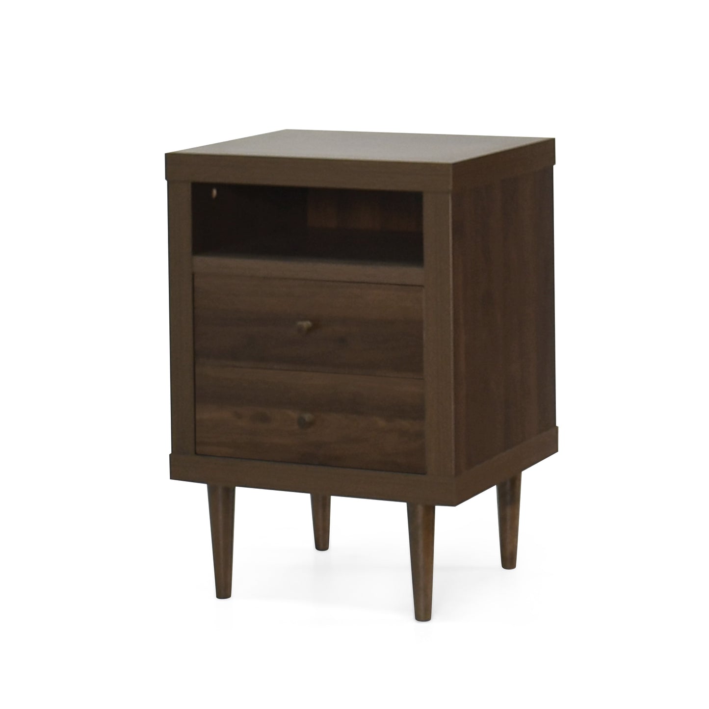 Ashley Modern Nightstand 2-Drawers, Bedside Table