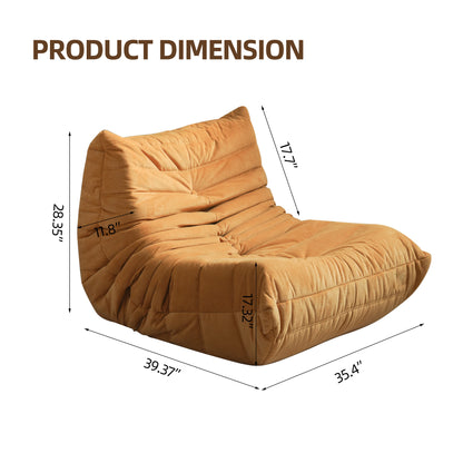 Floor sofa Bean Bag Chair for Adults Fireside Bean Bag Lounger Memory Foam Chair for Home, office, Apartment or Gaming Venue