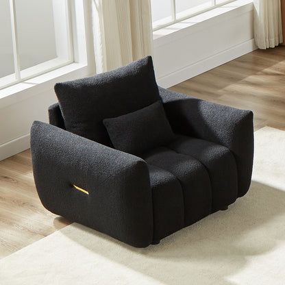 MH39.7'' Teddy Fabric Sofa, Modern Lounge Chair for Apartment, Office, Living Room and Bedroom