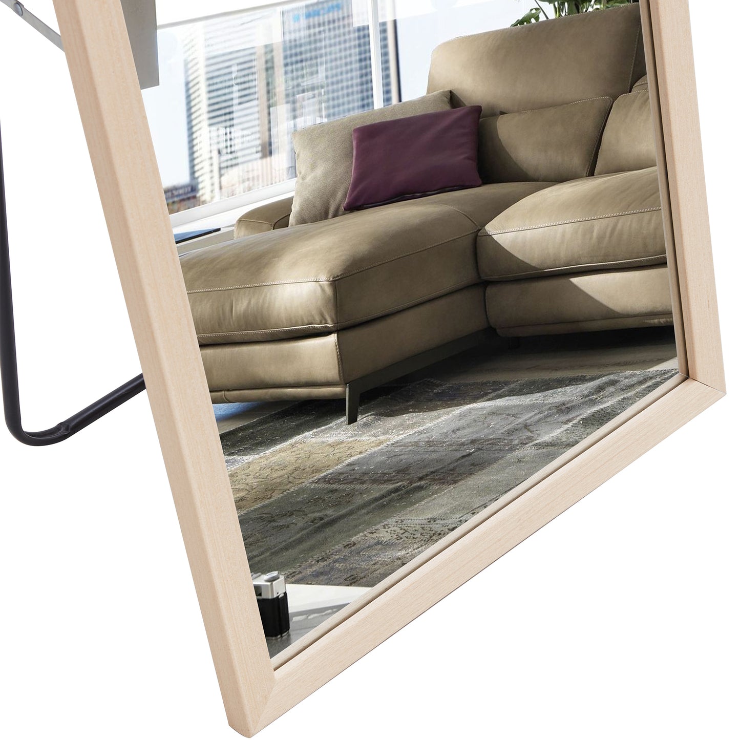 Third generation packaging upgrade, thickened border,  full length mirror, dressing mirror, bedroom entrance, decorative mirror, clothing store, mirror. 57.9"*18.1"