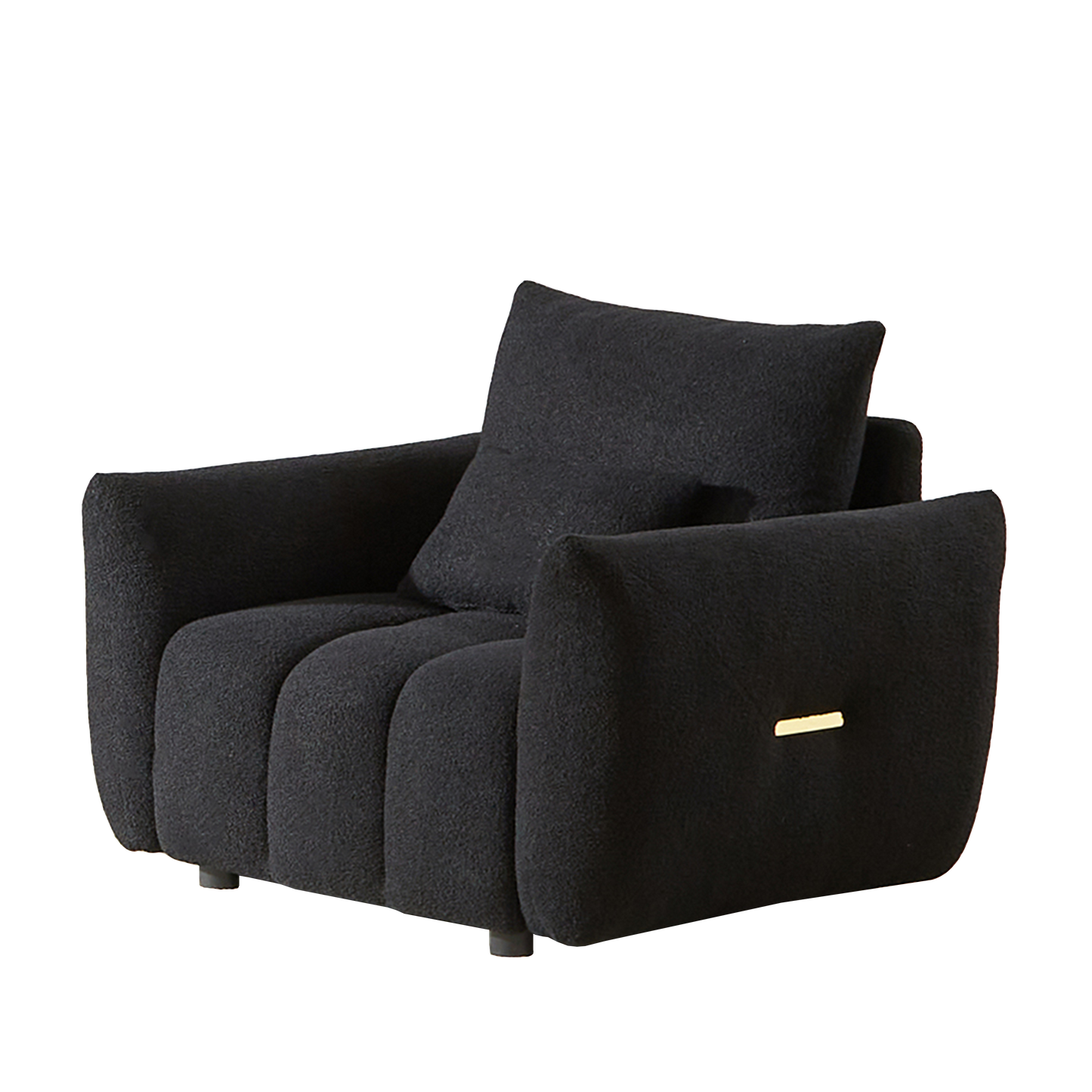 MH39.7'' Teddy Fabric Sofa, Modern Lounge Chair for Apartment, Office, Living Room and Bedroom