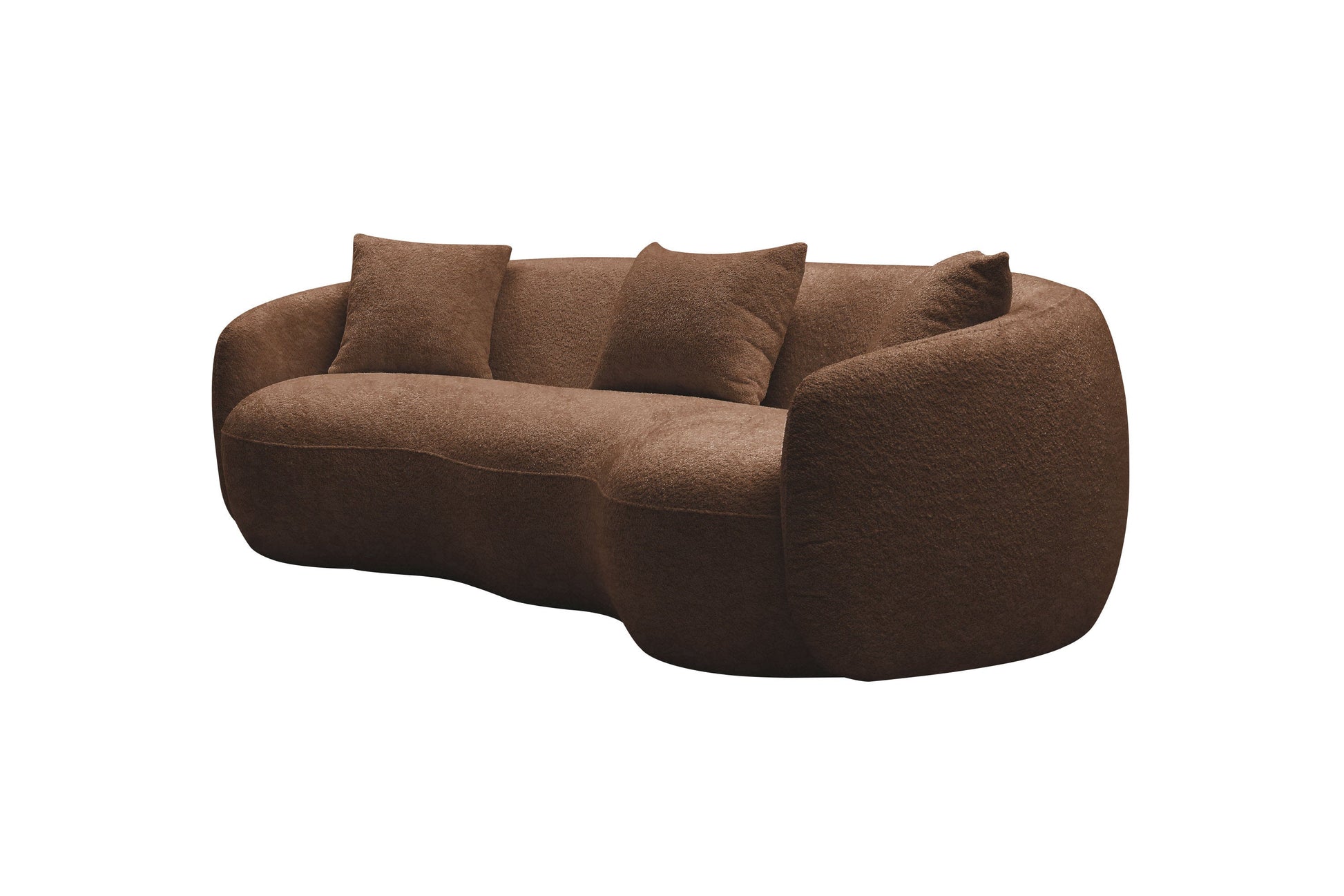 Curvalux Mid-Century Modern Retro Boucle Sofa