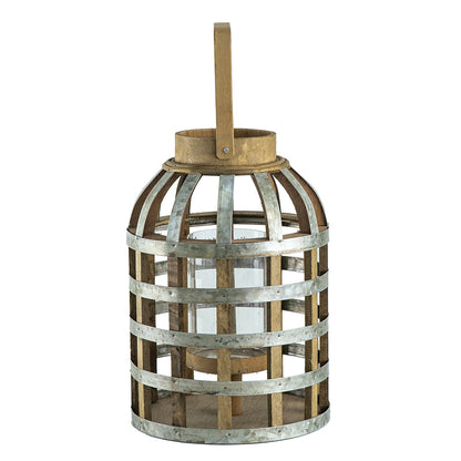 Decorative Lantern with Handle, Wooden Lantern for Indoor Outdoor, Home Garden Wedding