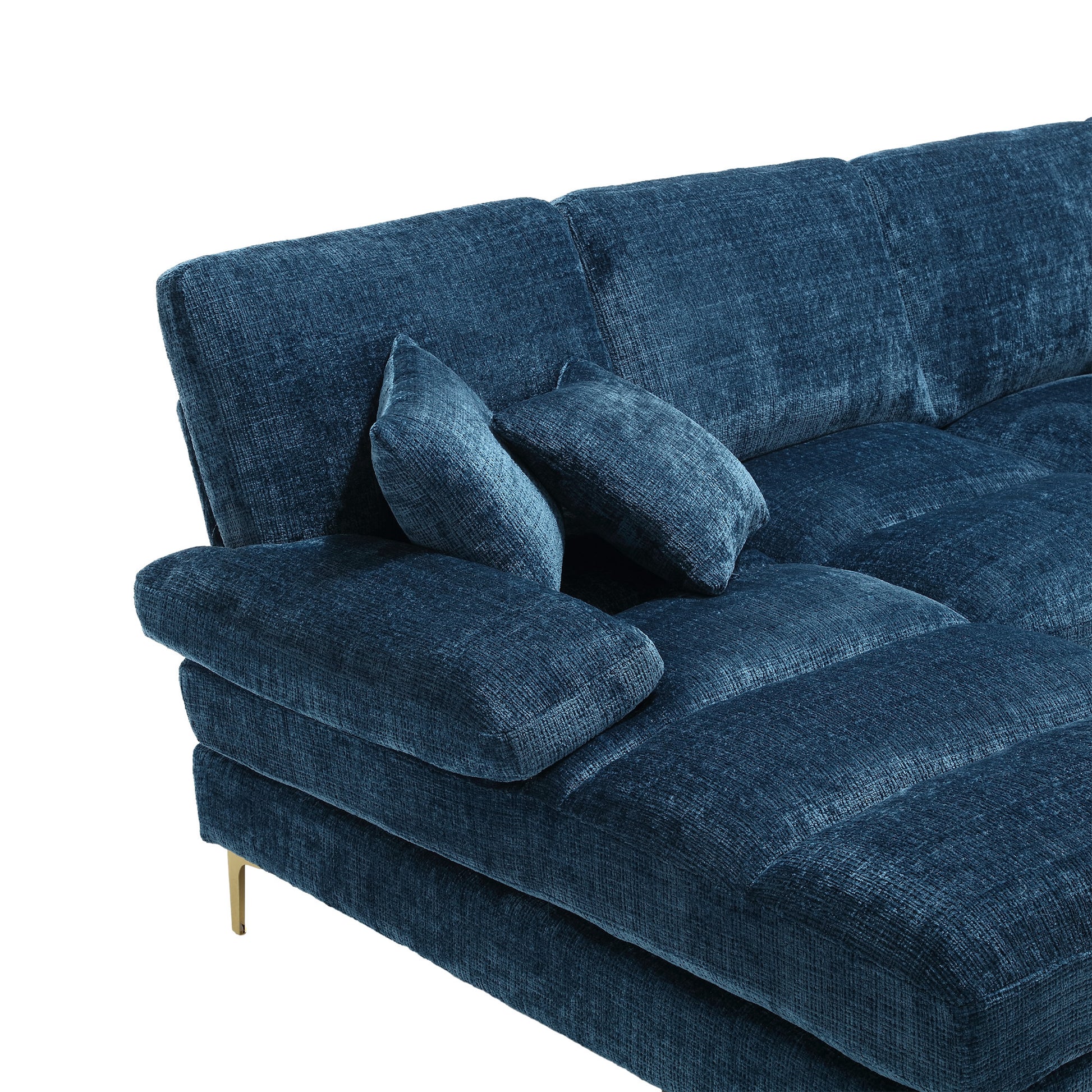 UNITED Modern Large chenille Fabric U-Shape Sectional Sofa