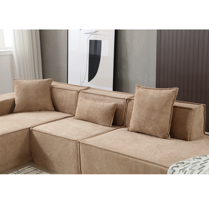 Modular Cloud Sofa Sectional, Free Combination, L-shaped