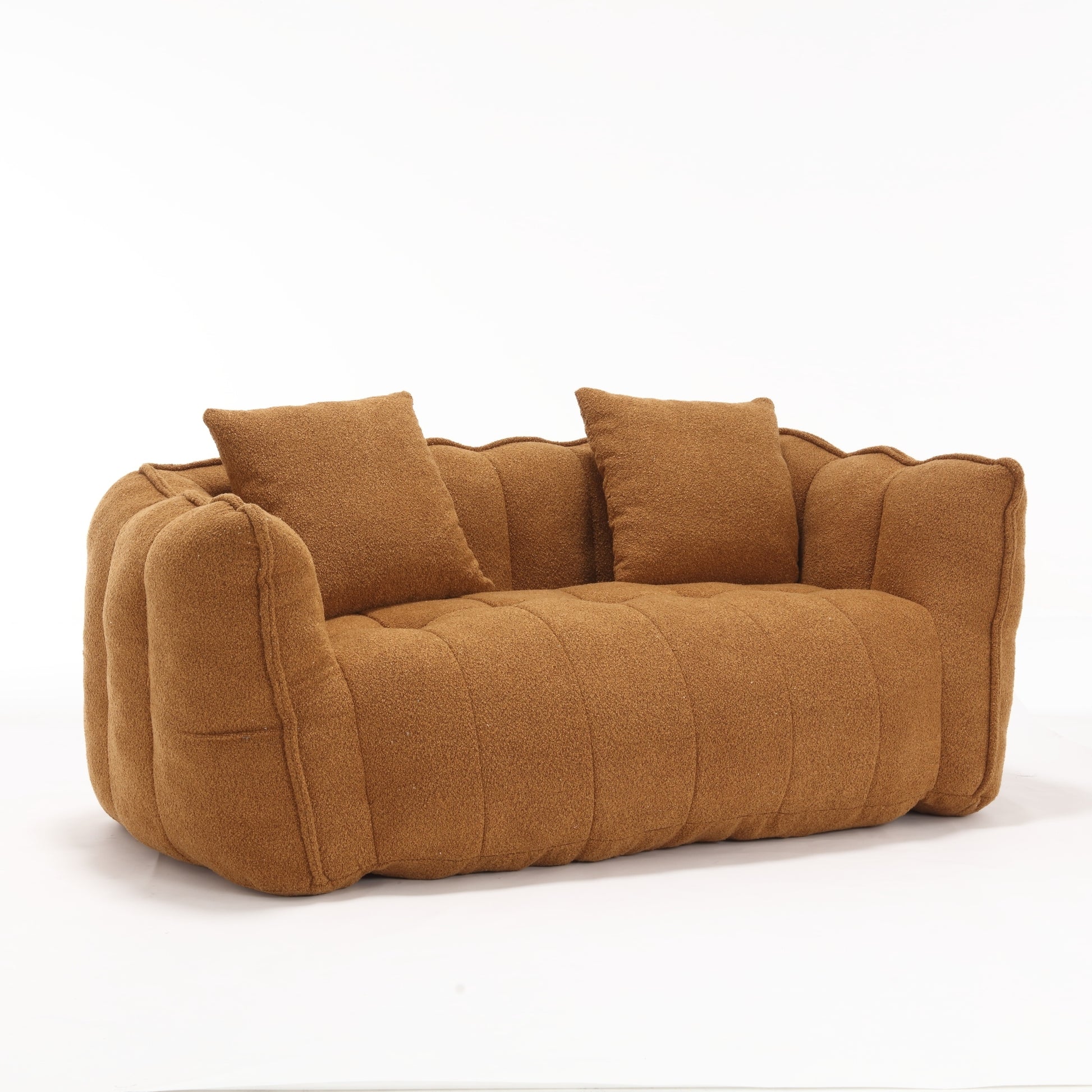 Soft beanbag chair with high resilience foam core for two people. The comfortable square recliner sofa is ideal for family members and friends engaged in games, reading, watching TV