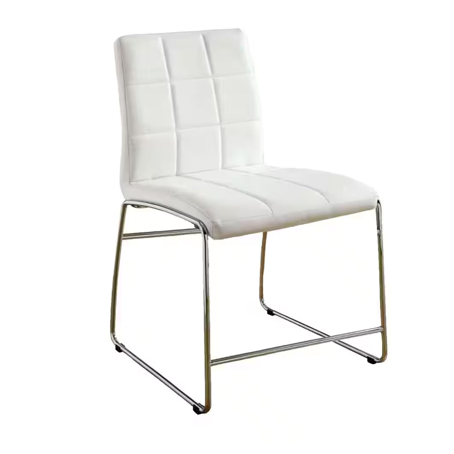 Kona II Contemporary Counter Height Chair, White Finish, Set of 2