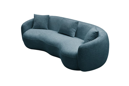 Curvalux Mid-Century Modern Retro Boucle Sofa