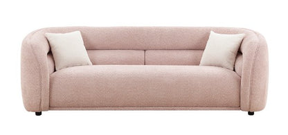 90.6'' Mid Century Modern Curved Sofa Counch Living Room Sofa, PINK - Groovy Boardz