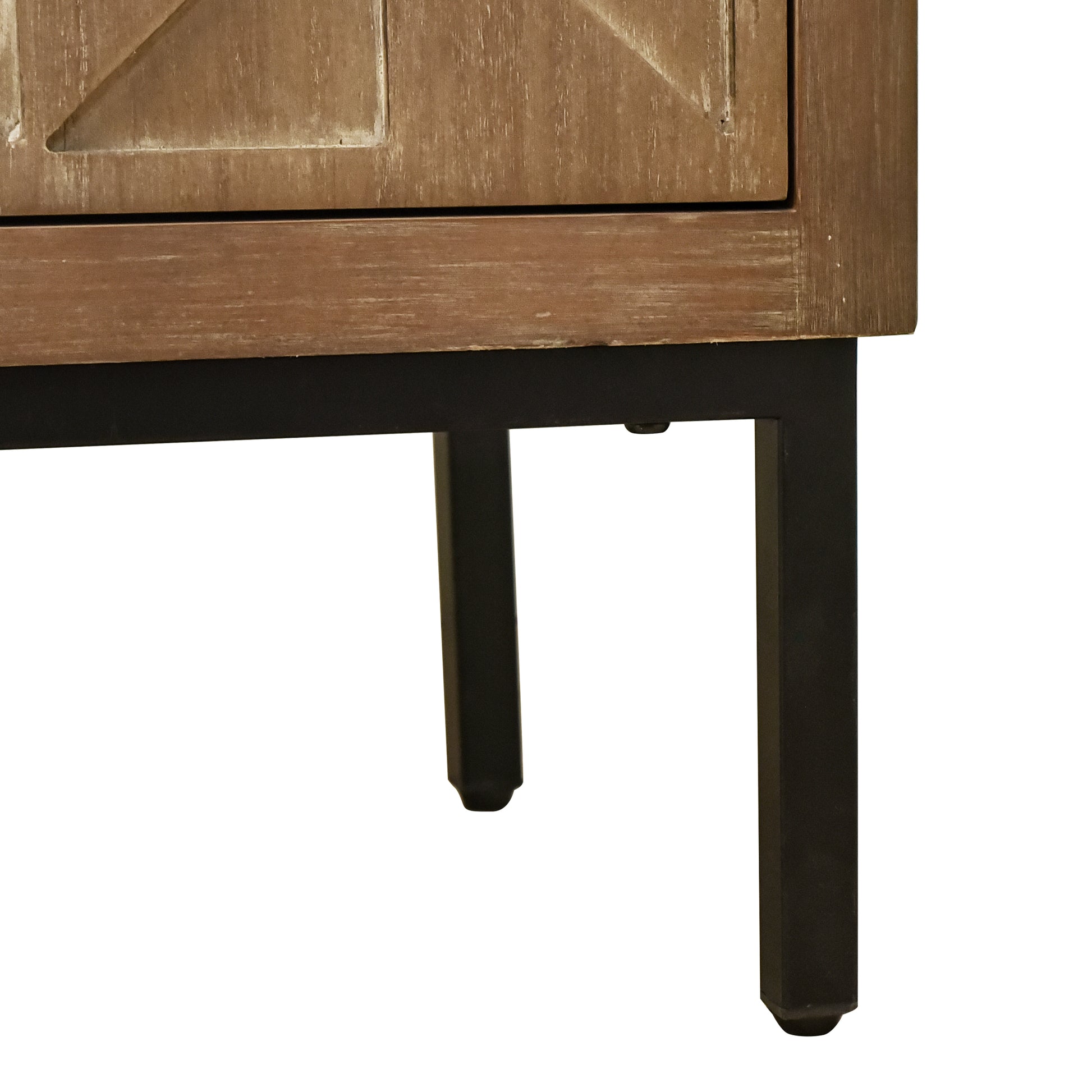 Hand-Carved 2-Doors Accent Cabinet - Traditional Craftsmanship and Functionality Combined