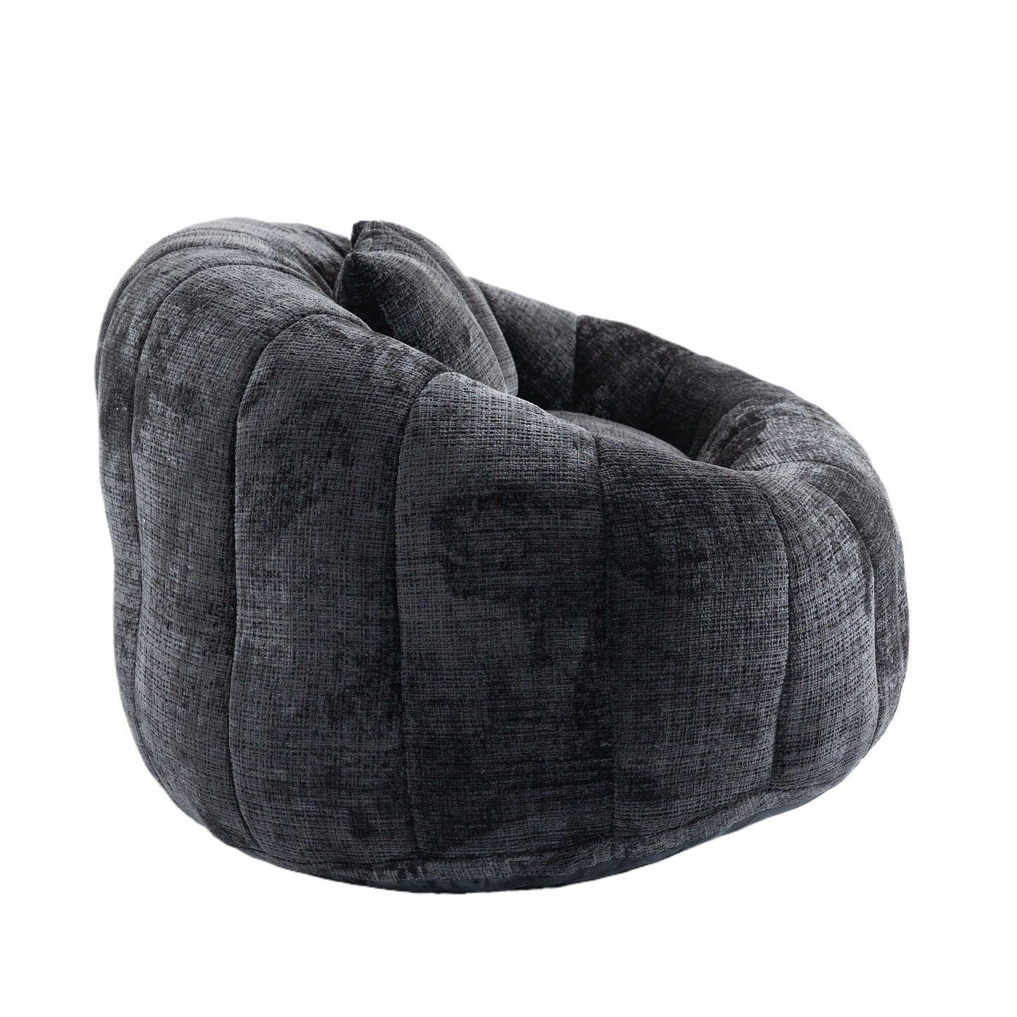 COOLMORE Bean Bag sofa Lazy Sofa Durable Comfort Lounger High Back Bean Bag Chair Couch for Adults and Kids, Indoor & Outdoor, Accent Floor Soft Lounge Chair  (Black chenille)