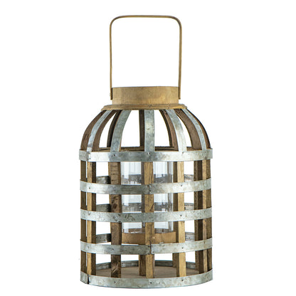 Decorative Lantern with Handle, Wooden Lantern for Indoor Outdoor, Home Garden Wedding