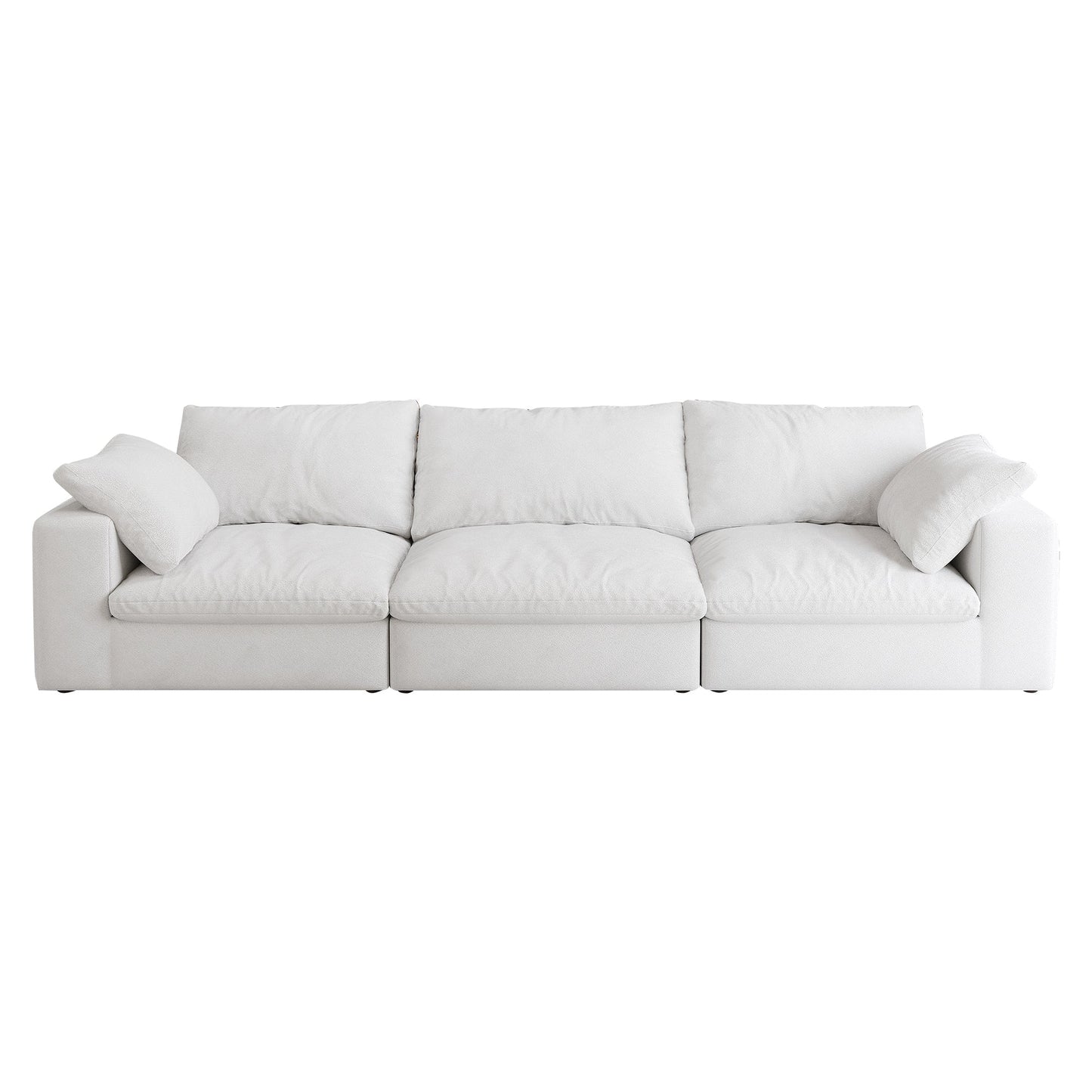 Cloud Modular Sectional Sofa with Storage Ottomans, Down Filled Comfort for Living Room