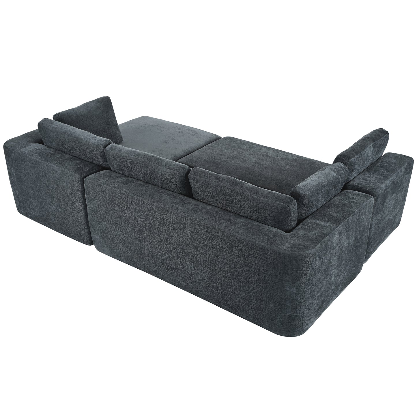 U_Style Modern Large Modular Sectional Sofa for Living Room, Bedroom, Salon, 3 Piece Free Combination