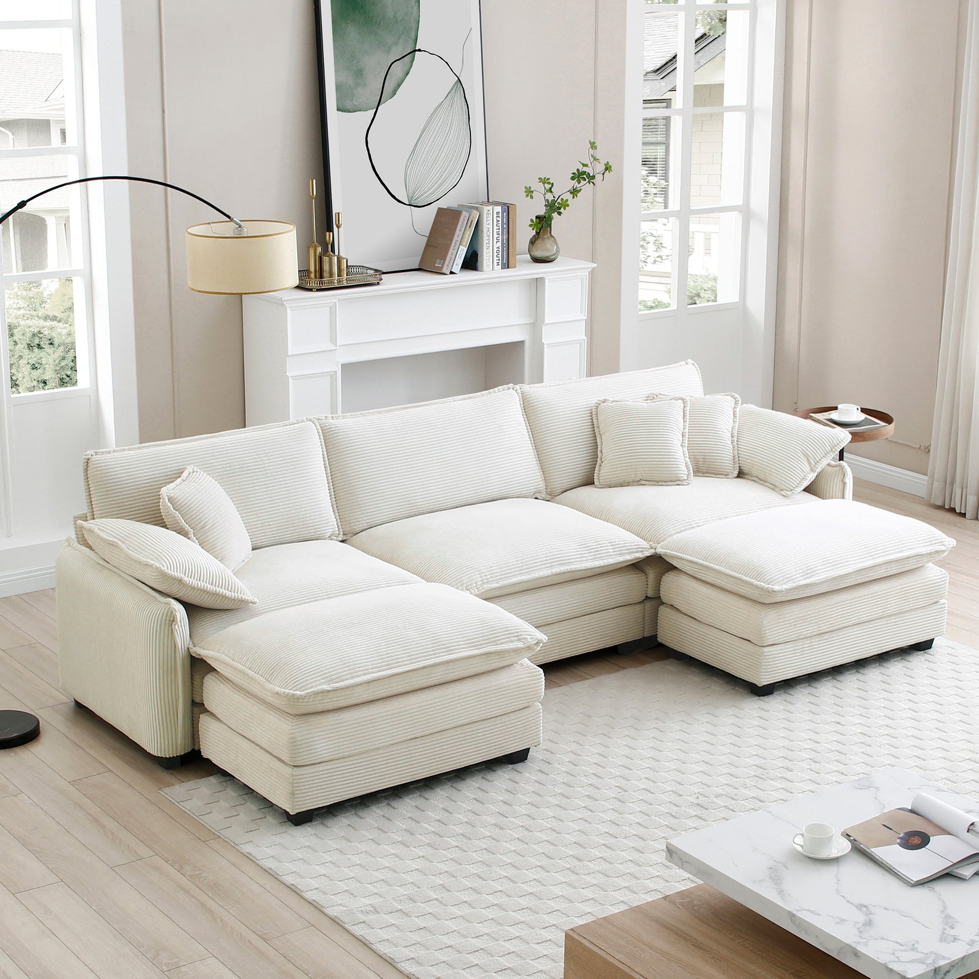 Nubes Oversized Beige Modular Sofa